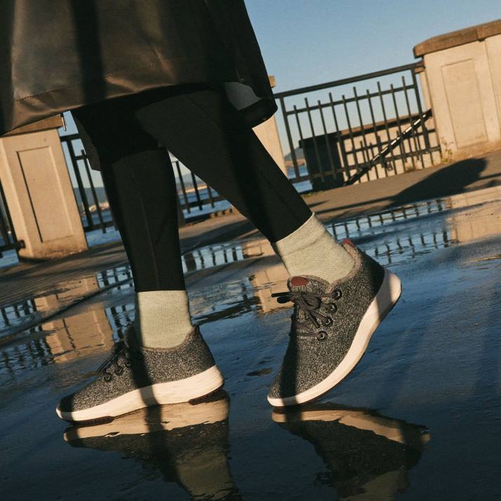 corredor de lã feminino mizzles 884J191 preto natural Allbirds - Image 2