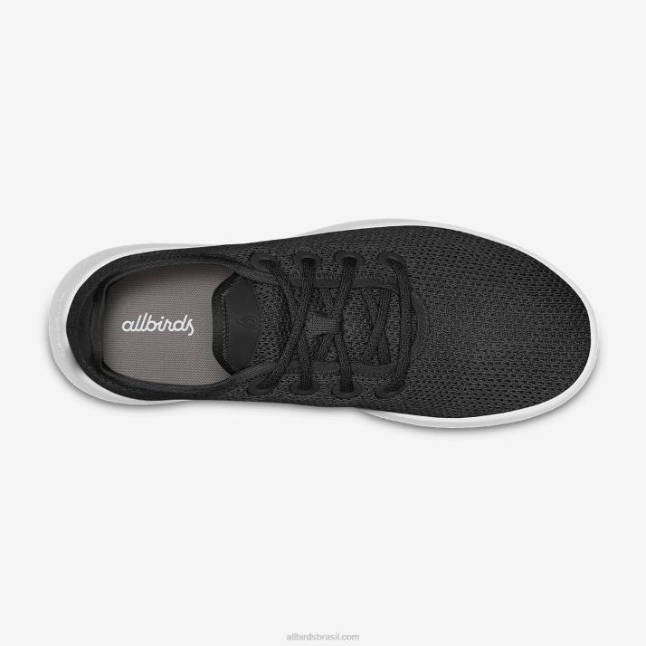 corredores de árvore masculinos 884J4 jet black (sola branca) Allbirds - Image 5