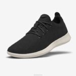 corredores de lã masculinos 884J30 preto verdadeiro (sola creme) Allbirds
