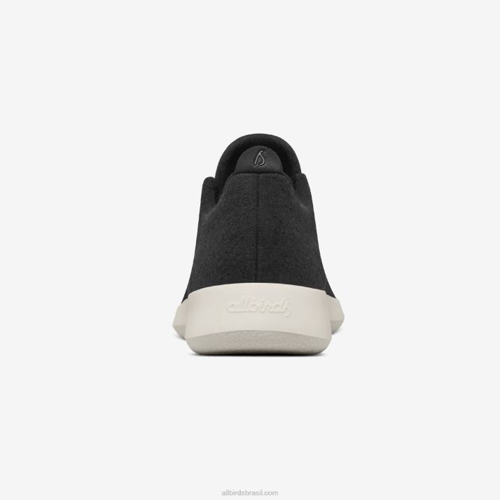 corredores de lã masculinos 884J30 preto verdadeiro (sola creme) Allbirds - Image 4