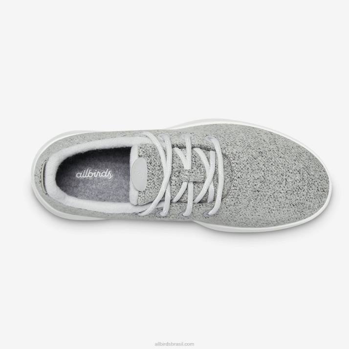 corredores de lã masculinos mizzles 884J48 cinza claro (sola branca natural) Allbirds - Image 5