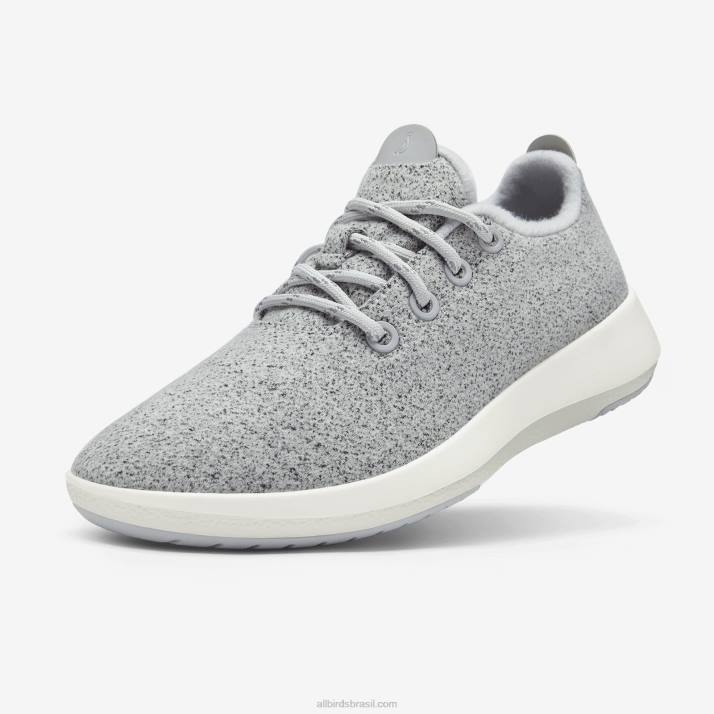 corredores de lã masculinos mizzles 884J48 cinza claro (sola branca natural) Allbirds - Image 1