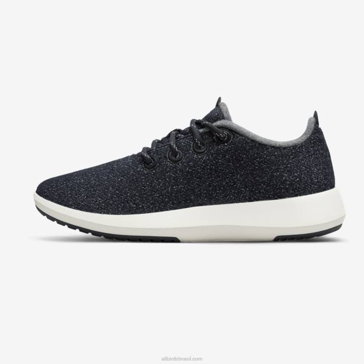 corredores de lã masculinos mizzles 884J49 cinza escuro (sola branca natural) Allbirds - Image 3