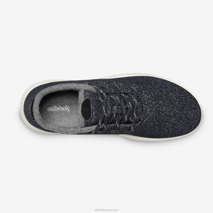 corredores de lã masculinos mizzles 884J49 cinza escuro (sola branca natural) Allbirds - Image 5