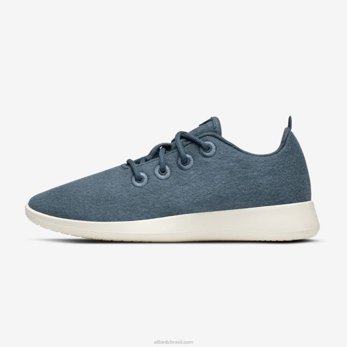 corredores de lã smallbirds - crianças grandes 884J257 azul-petróleo calmo (sola branca natural) Allbirds - Image 3