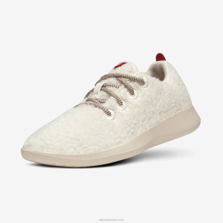 corredores de lã smallbirds - crianças grandes 884J264 penugens brancas naturais (sola bege hush) Allbirds - Image 1