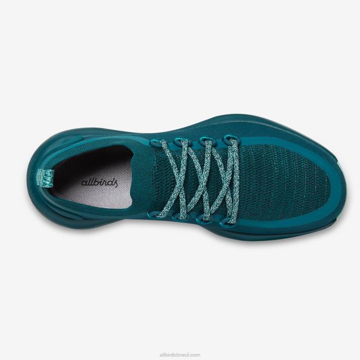 corredores de trilha masculinos swt 884J58 esmeralda profunda (sola de menta flutuante) Allbirds - Image 4