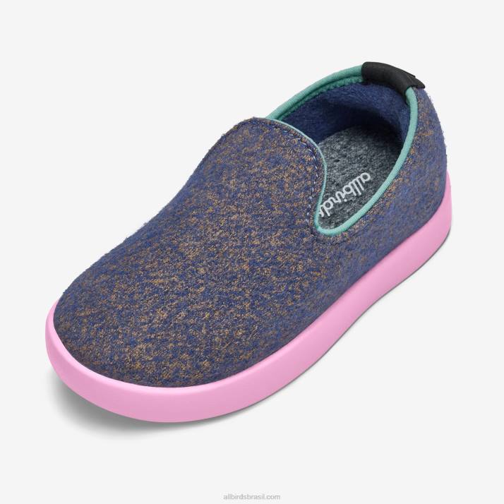 espreguiçadeiras de lã smallbirds - crianças pequenas 884J247 wowza azul (sola rosa flutuante) Allbirds - Image 1