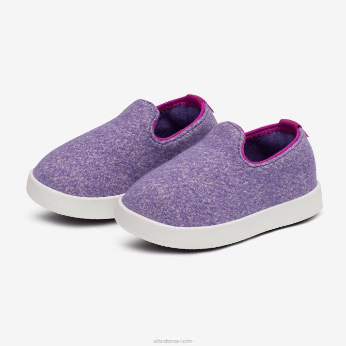 espreguiçadeiras de lã smallbirds - crianças pequenas 884J252 chia roxo (solado nevasca) Allbirds - Image 7
