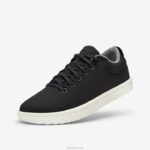 flautista de lã masculino tecido 884J67 preto natural (sola branca natural) Allbirds