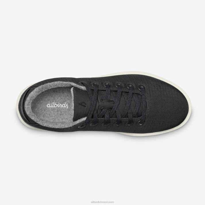 flautista de lã masculino tecido 884J67 preto natural (sola branca natural) Allbirds - Image 4