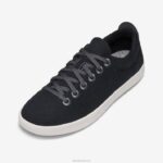 flautistas de lã masculinos 884J80 preto verdadeiro (sola branca) Allbirds