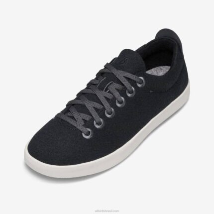 flautistas de lã masculinos 884J80 preto verdadeiro (sola branca) Allbirds