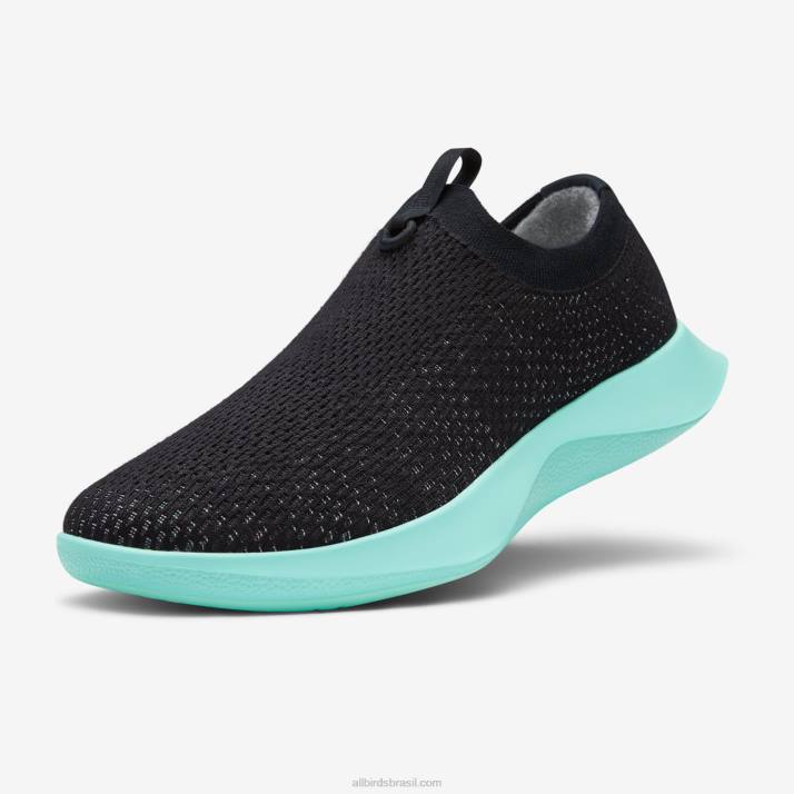 revezamento de corrida de árvore masculino 884J53 preto natural (sola menta flutuante) Allbirds - Image 1