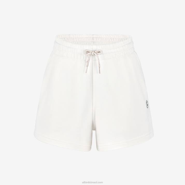 short de suor r&r feminino 884J230 Branco natural Allbirds - Image 4