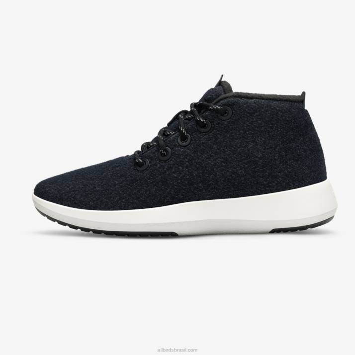 vice-campeão de lã masculino mizzles 884J75 preto natural (sola branca natural) Allbirds - Image 3