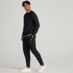 calça de moletom r&r masculina 884J134 preto natural Allbirds - Image 4