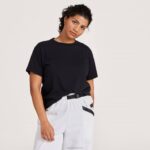 camiseta feminina de algodão allgood 884J216 preto natural Allbirds - Image 2