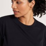 camiseta feminina de algodão allgood 884J216 preto natural Allbirds - Image 3