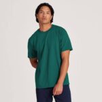 camiseta masculina de algodão allgood 884J122 esmeralda profunda Allbirds