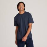 camiseta masculina de algodão allgood 884J123 índigo nebuloso Allbirds
