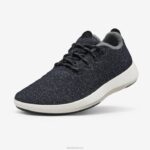 corredores de lã masculinos mizzles 884J49 cinza escuro (sola branca natural) Allbirds