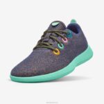 corredores de lã smallbirds - crianças grandes 884J259 wowza azul (sola de menta flutuante) Allbirds
