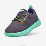 corredores de lã smallbirds - crianças pequenas 884J234 wowza azul (sola de menta flutuante) Allbirds
