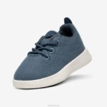 corredores de lã smallbirds - crianças pequenas 884J241 azul-petróleo calmo (sola branca natural) Allbirds