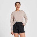 short de suor r&r feminino 884J229 preto natural Allbirds - Image 2
