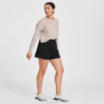 short de suor r&r feminino 884J229 preto natural Allbirds