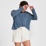 short de suor r&r feminino 884J230 Branco natural Allbirds - Image 2