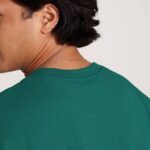 t-shirt de manga comprida de algodão allgood para homem 884J140 esmeralda profunda Allbirds - Image 4