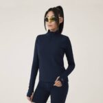 zíper de desempenho feminino 884J231 verdadeira marinha Allbirds