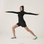 zíper de desempenho feminino 884J232 preto natural Allbirds - Image 2